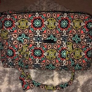 Vera Bradley duffel and luggage tag in sierra